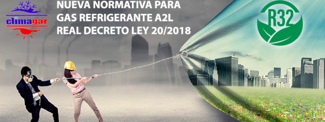 Nueva normativa para gas R-32 Real Decreto ley 20/2018