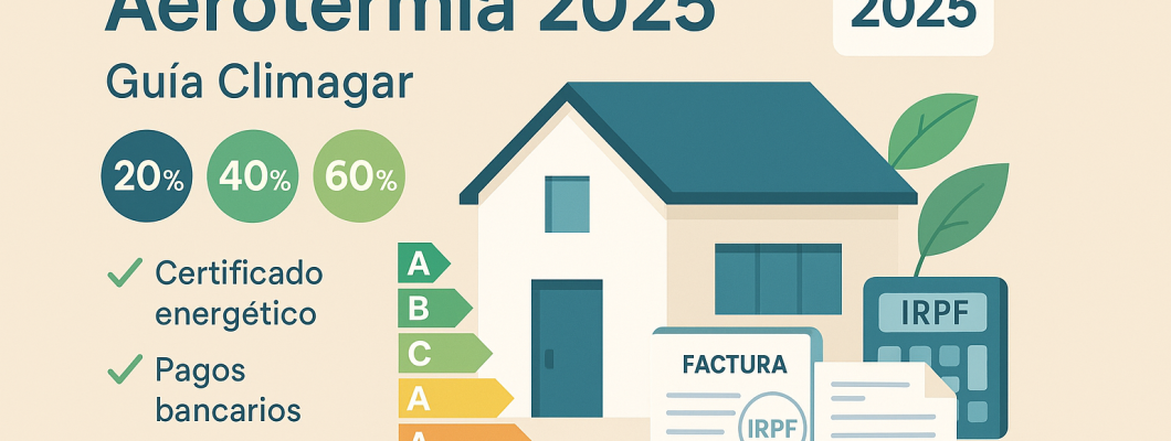 Deducción IRPF por aerotermia 2025: requisitos y ahorro Deducción IRPF por aerotermia 2025: requisitos y ahorro
