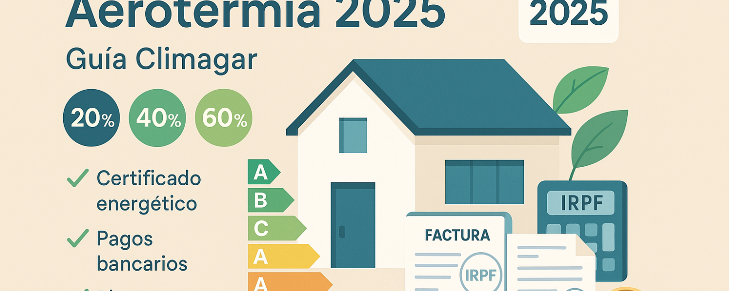 Deducción IRPF por aerotermia 2025: requisitos y ahorro